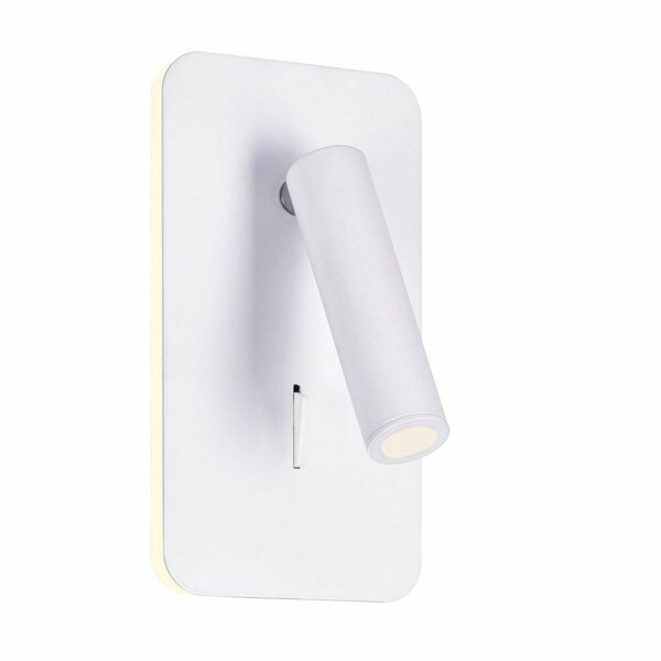 Cwi Lighting Led Sconce With Matte White Finish 1243W6-103